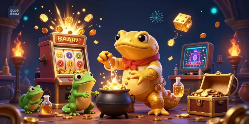 Experience thrilling gameplay at slot dana with captivating golden elements and dynamic casino graphics.